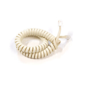 کابل تلفن فنری ( رنگ سفید )