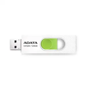 فلش A-DATA UV320 128G USB3.2(رنگ سفید سبز)