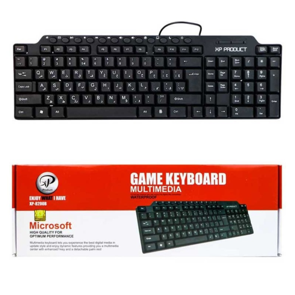 کیبورد سیم دار  مدل 8200 برند اکس پی XP مشکی