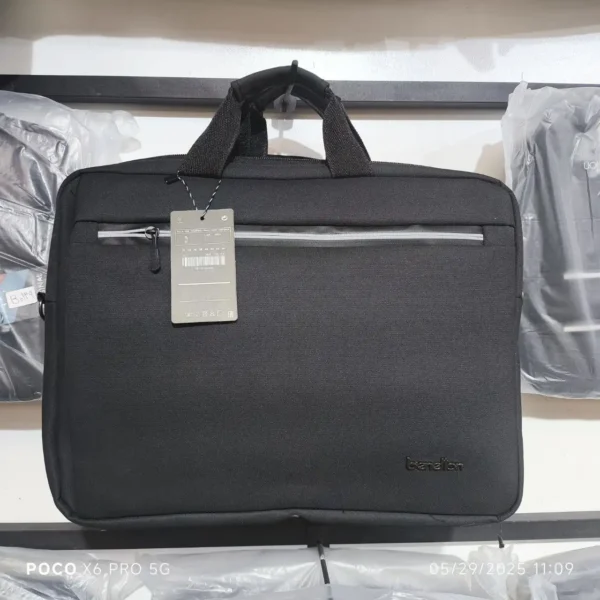 کیف لپ تاپ دسته دار مدل B0125 برند BENETON بنتون  15.6 اینچ - مشکی