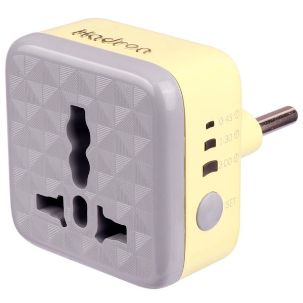 تبدیل 3 به 2 برق مدل P103 رنگ زرد برند HADRON هادرون محافظ دار گارانتی مادام العمر هادرون توان