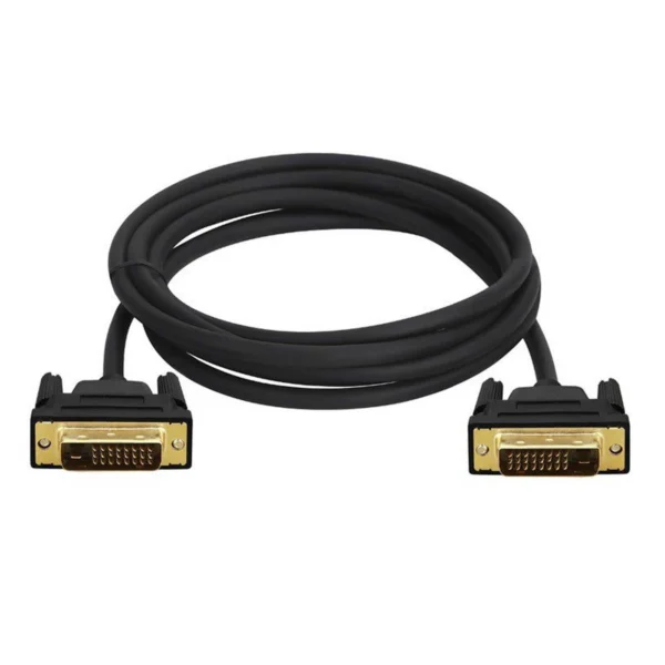 کابل DVI-D  برند الون ELEVEN  متراژ 1.5 مشکی  گارانتی رایان آروند 12 ماه