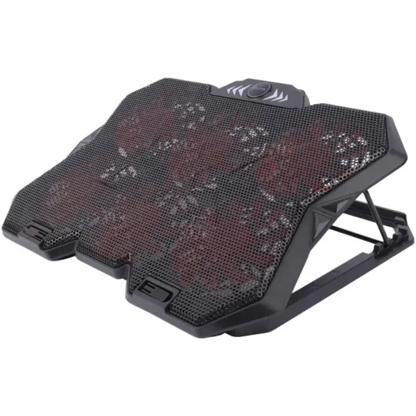 کول پد مدل N706 برند ELEVEN الون -مناسب 17 اینچ و بالاتر+قابلیت تنظیم دور فن+ تنظیم ارتفاع+6فن+مشکی گارانتی رایان آروند 12 ماه