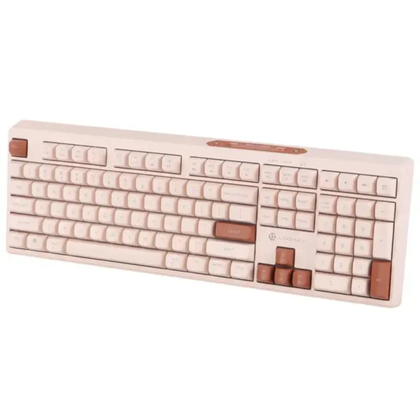 کیبورد تک بیسیم   مدل K330CW برند LOGIKEY لاجی کی سفید - شارژی - گارانتی الماس رایان ایرانیان