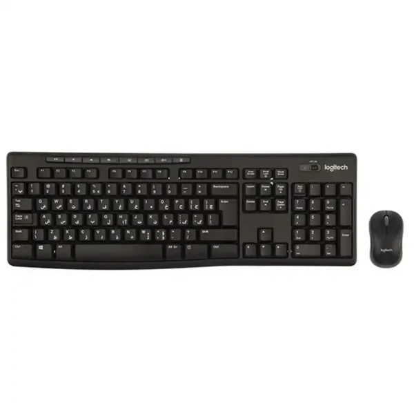 کیبورد و موس بیسیم مدل MK270 برند LOGITECH لاجیتک  مشکی - گارانتی نیکان پاسارگاد 12 ماه