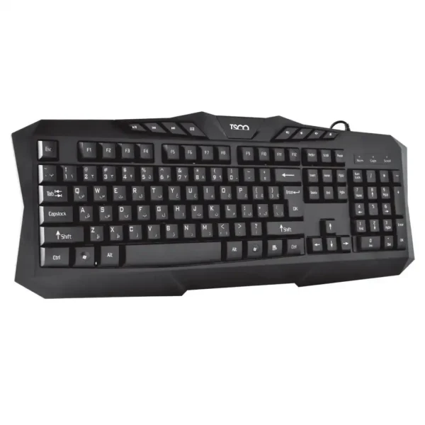 کیبورد سیم دار تک مدل TK8020N برند TSCO تسکو مشکی - گارانتی توسن سیستم
