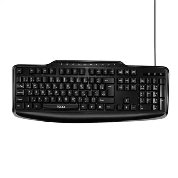 کیبورد و موس سیم دار مدل TK8048 برند TSCO تسکو مشکی - گارانتی توسن سیستم