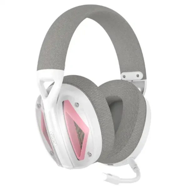 هدست بیسیم  مدل BE46 برند XO  سفید صورتی - BT V5.3 - میکروفون - گارانتی آمادو