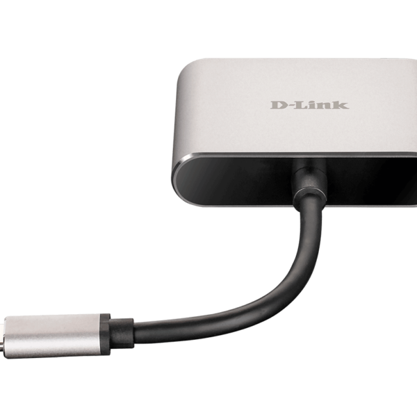 تبدیل TYPE-C TO HDMI &VGA مدل DUB-V210 برند دی لینک - D-LINK 4K گارانتی الماس