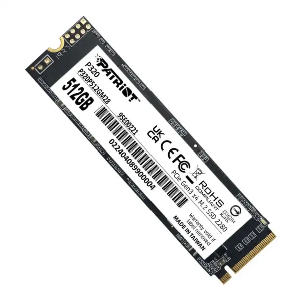 هارد SSD-M.2    مدل P320 برند PATRIOT اینترنال - 512GB - گارانتی الماس