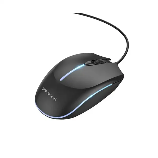 موس سیم دار مدل BG10 برند  BOROFONE  بوروفون  متراژ 1.45 - مشکی - گارانتی