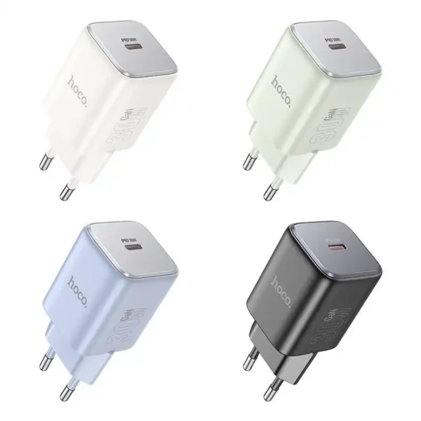 شارژر TYPE-C مدل N43 برند HOCO هوکو  W30 - سبز - گارانتی