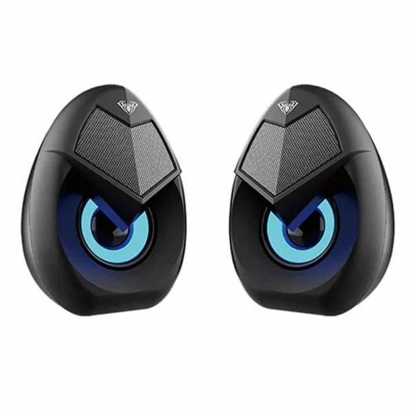 اسپیکر دوتکه مدل N-69 برند AULA آئولا  مشکی - RGB  - گارانتی انزو سرویس 12 ماه