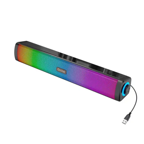 اسپیکر مدل D-1411 برند DIANA دیانا  اتصال USB - RGB - بلوتوث