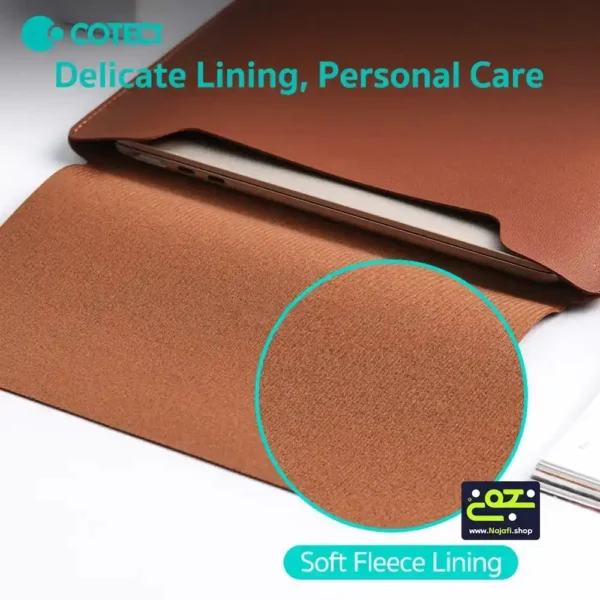 کاور چرمی مدل 17008 برند COTTECI کوتسی  نارنجی - 14 الی 16 اینچ
