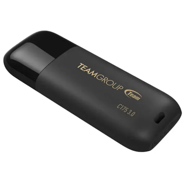 فلش USB 3.2 64G مدل C175 برند TEAM GROUP تیم گروپ رنگ مشکی گارانتی مادام العمر آواژنگ