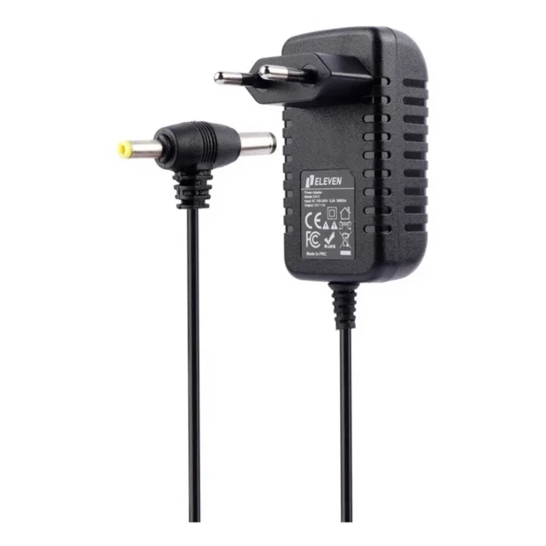 اداپتور دیواری دوطرفه  برند الون ELEVEN  ولتاژ12 1آمپر مشکی گارانتی رایان آروند 12 ماه