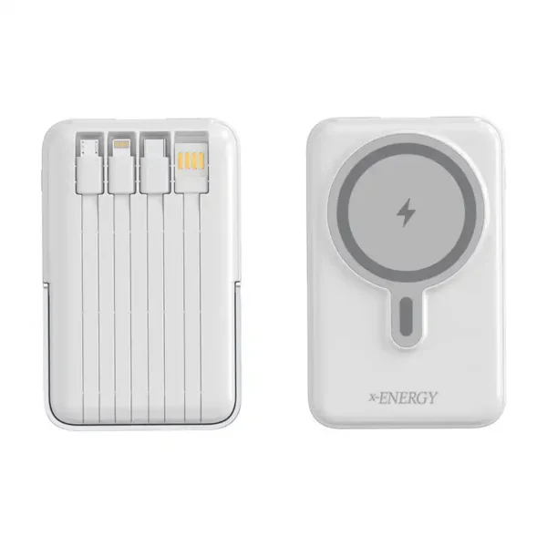 پاور بانک مدل X-814 برند X-ENERGY ایکس انرجی MAH10000 - بیسیم - خاکستری - گارانتی IPM