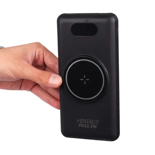 پاور بانک مدل X-827  برند X-ENERGY ایکس انرجی MAH20000 - بیسیم - مشکی - گارانتی IPM