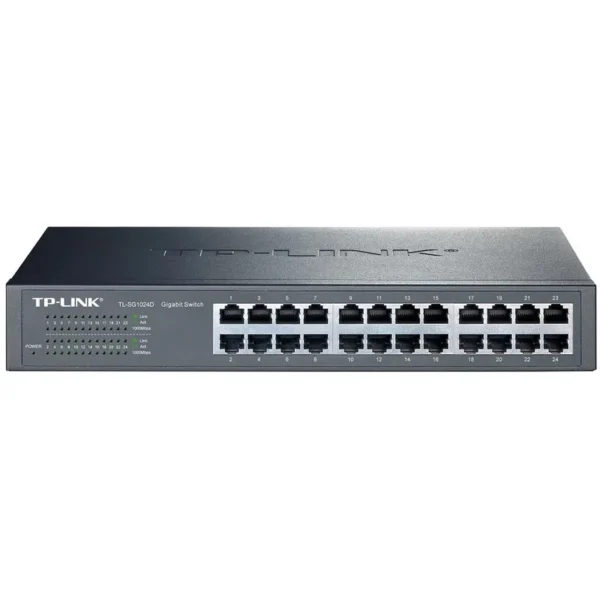 سوییچ شبکه 24 پورت مدل TL-SG 1024D برند تی پی لینک TP-LINK سرعت 1000 گارانتی پارس ارتباط