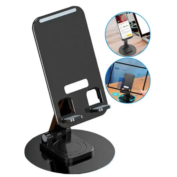 نگهدارنده موبایل رومیزی مدل C108 برند XO  مشکی - تنظیم ارتفاع - چرخشی