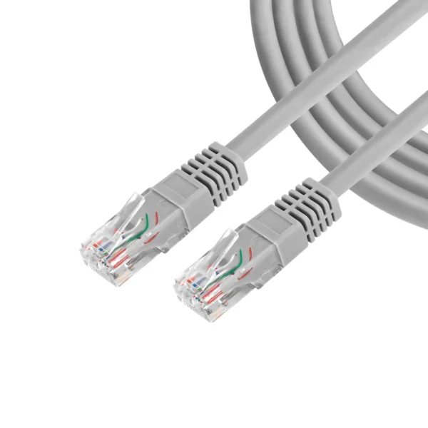 کابل شبکه CAT6 SFTP برند گیگا فلکس GIGA FLEX طوسی - 1 متر