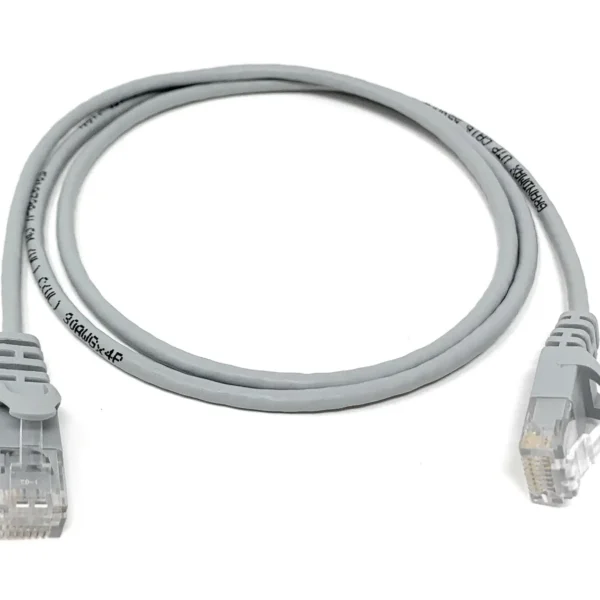 کابل شبکه CAT6 SFTP برند گیگا فلکس GIGA FLEX طوسی - 2 متر