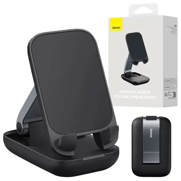 نگهدارنده موبایل رومیزی مدل HP008 برند BASEUS بیسوس  مشکی - تنظیم ارتفاع -