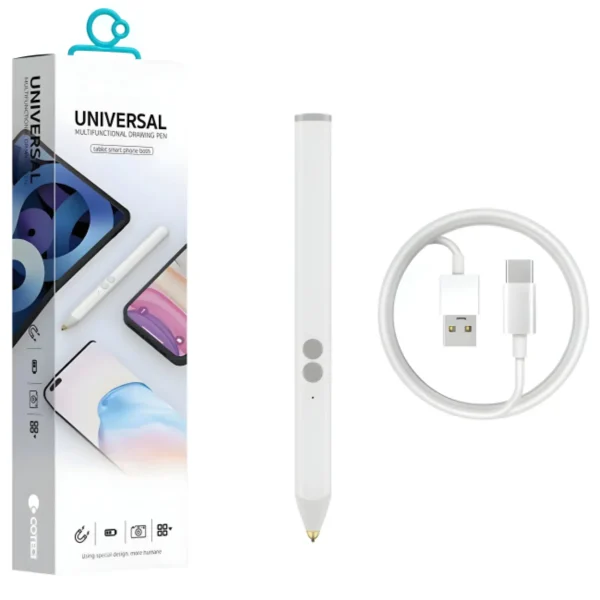 قلم لمسی مدل 62015 برند COTECI کوتسی سفید - مگنت - UNIVERSAL