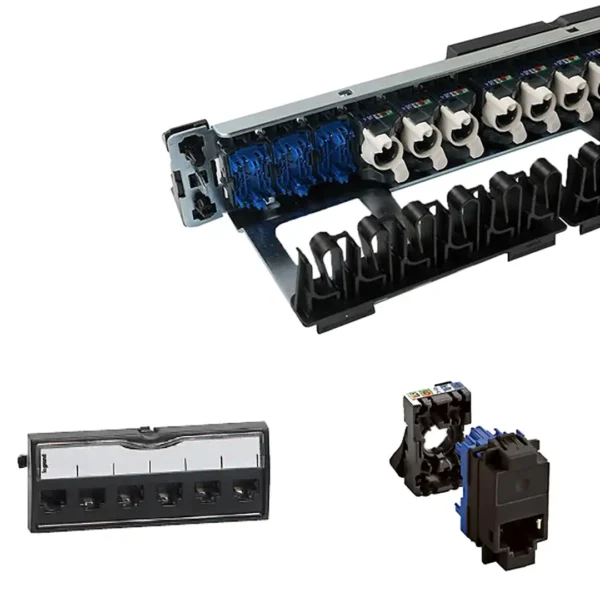 پچ پنل CAT6 UTP برند LEGRAND لگراند  24 پورت