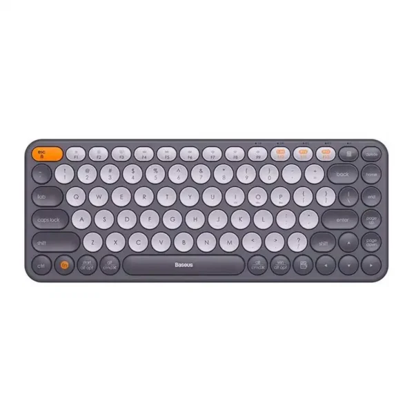 کیبورد بیسیم تک مدل K01 برند BASEUS بیسوس  مشکی - بلوتوث - دانگل - گارانتی آونگ