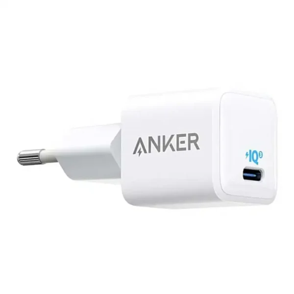 شارژر مدل B2347K21 برند ANKER انکر سفید - 20W - همراه کابل - گارانتی