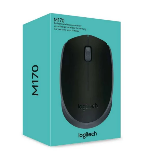 موس بیسیم مدل M170 برند LOGITECH لاجیتک مشکی - گارانتی نیکان پاسارگاد 12 ماه