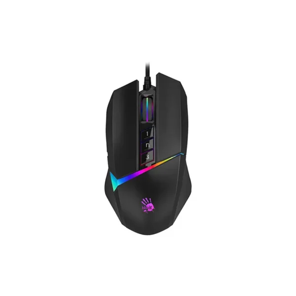 موس سیم دار گیمینگ مدل W60MAX برند A4TECH ایفورتک مشکی - RGB - گارانتی نوترونیک