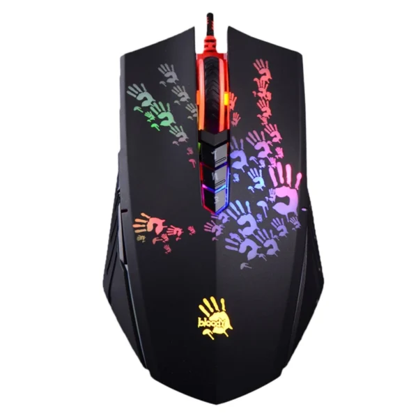 موس سیم دار گیمینگ مدل A60 برند A4TECH ایفورتک مشکی - RGB - گارانتی نوترونیک