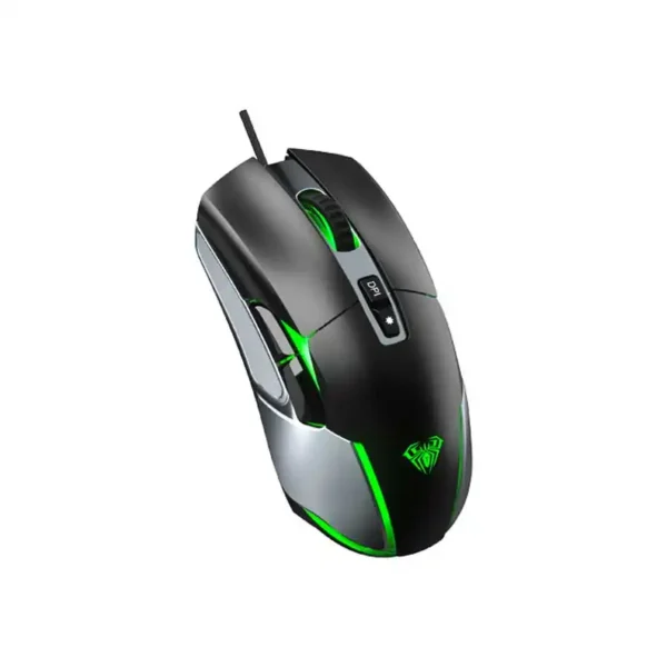 موس سیم دار گیمینگ مدل F816 برند AUAL آئولا  مشکی - RGB - گارانتی انزو سرویس 12 ماه