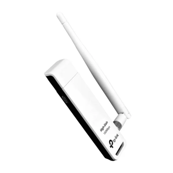 کارت شبکه USB مدل TL-WN722N  برند تی پی لینک TP-LINK گارانتی پانا - سرعت 150 - آنتن دار - HIGH GAIN