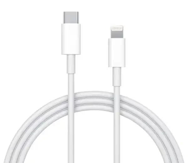 کابل شارژ اورجینال اپل برند APPLE اپل سفید - TYPE C TO LITGHNING