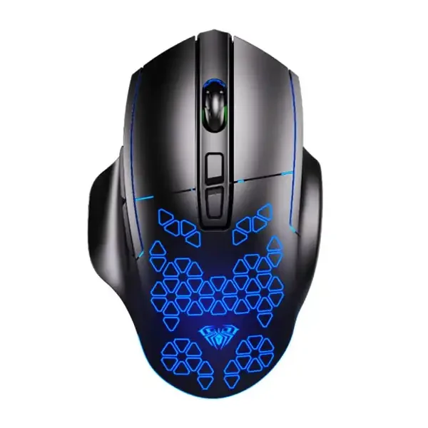 موس سیم دار گیمینگ مدل F812 برند AULA آئولا  مشکی - گارانتی انزو سرویس 12 ماه