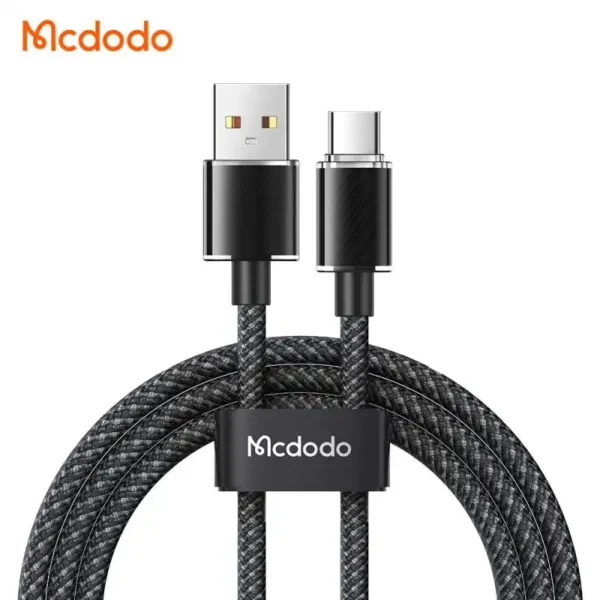 کابل شارژ USB TO TYPE C مدل 3650 برند MCDODO مکدودو  کنفی  - متراژ 1.2 - 100W - گارانتی امپراطور