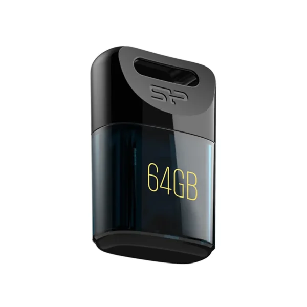 فلش مدل J06 برند SILICON POWER سیلیکون پاور 64GB - USB3.2 - مشکی - گارانتی متین