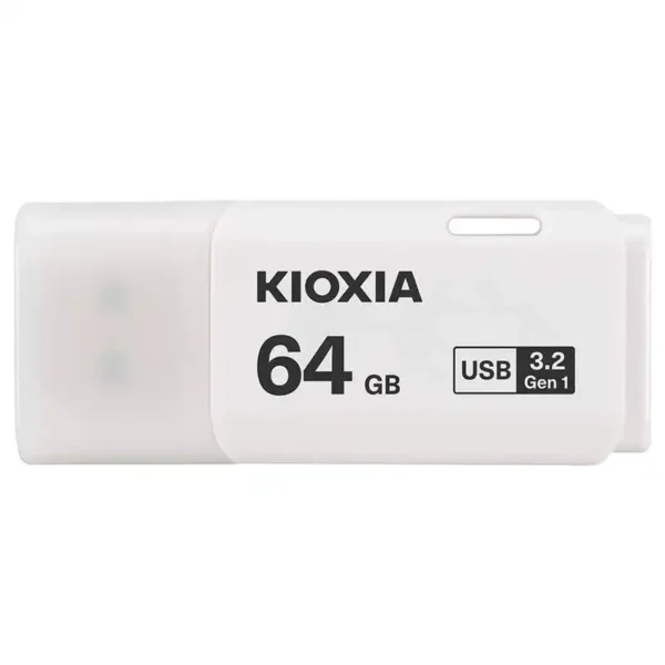 فلش مدل U301 برند KIOXIA کیوکسیا  64GB - USB3.2 - سفید - گارانتی ماتریکس