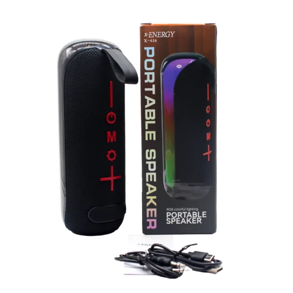 اسپیکر شارژی مدل X616 برند XENERGY ایکس انرجی TF CARD - RGB - گارانتی IPM