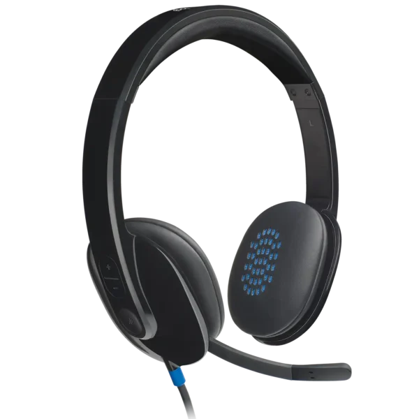 هدست سیم دار مدل H540 برند LOGITECH لاجیتک  مشکی-میکروفون دار-جک USB گارانتی نیکان پاسارگاد 12 ماهه