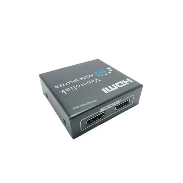 اسپیلیتر HDMI  2 PORT  برند VENETOLINK ونتولینک  مشکی -پلاستیکی- پک طلقی