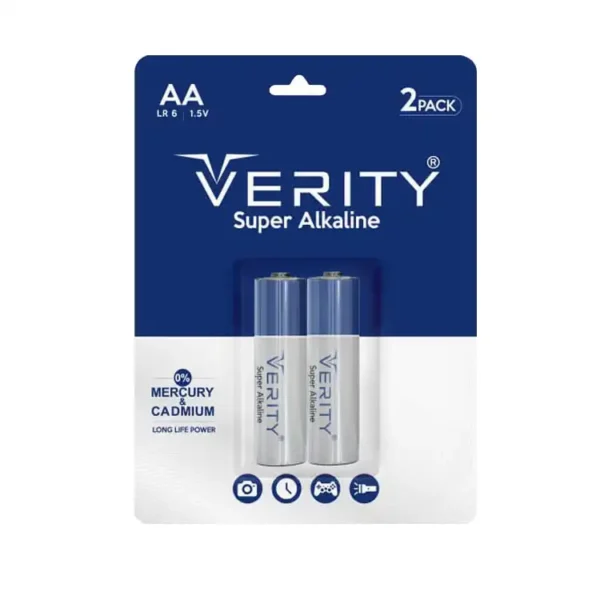 باتری آلکلاین قلم AA برند VERITY وریتی 2 عددی