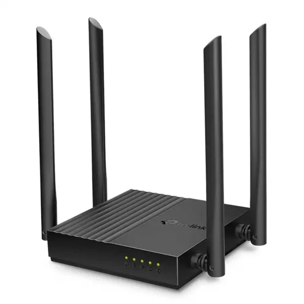 روتر بیسیم مدل ARCHER C64 برند TP-LINK تی پی لینک DUAL BAND مشکی - 4 آنتن - AC1200