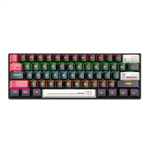 کیبورد مکانیکال گیمینگ مدل G55 برند ONIKUMA اونیکوما  مشکی - سوییچ قهوه ای - RGB - گارانتی سریر سرویس