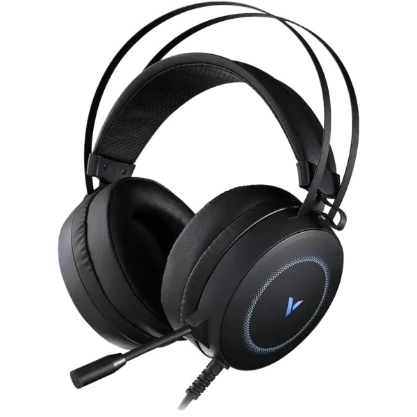 هدست سیم دار گیمینگ مدل VH160 برند RAPOO رپو  مشکی - USB&RGB - کانال صدای 7.1 - گارانتی پانا