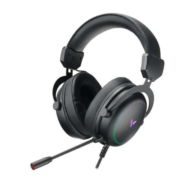 هدست سیم دار گیمینگ مدل VH300S برند RAPOO رپو  مشکی - USB&RGB - کانال صدای 7.1 - گارانتی پانا